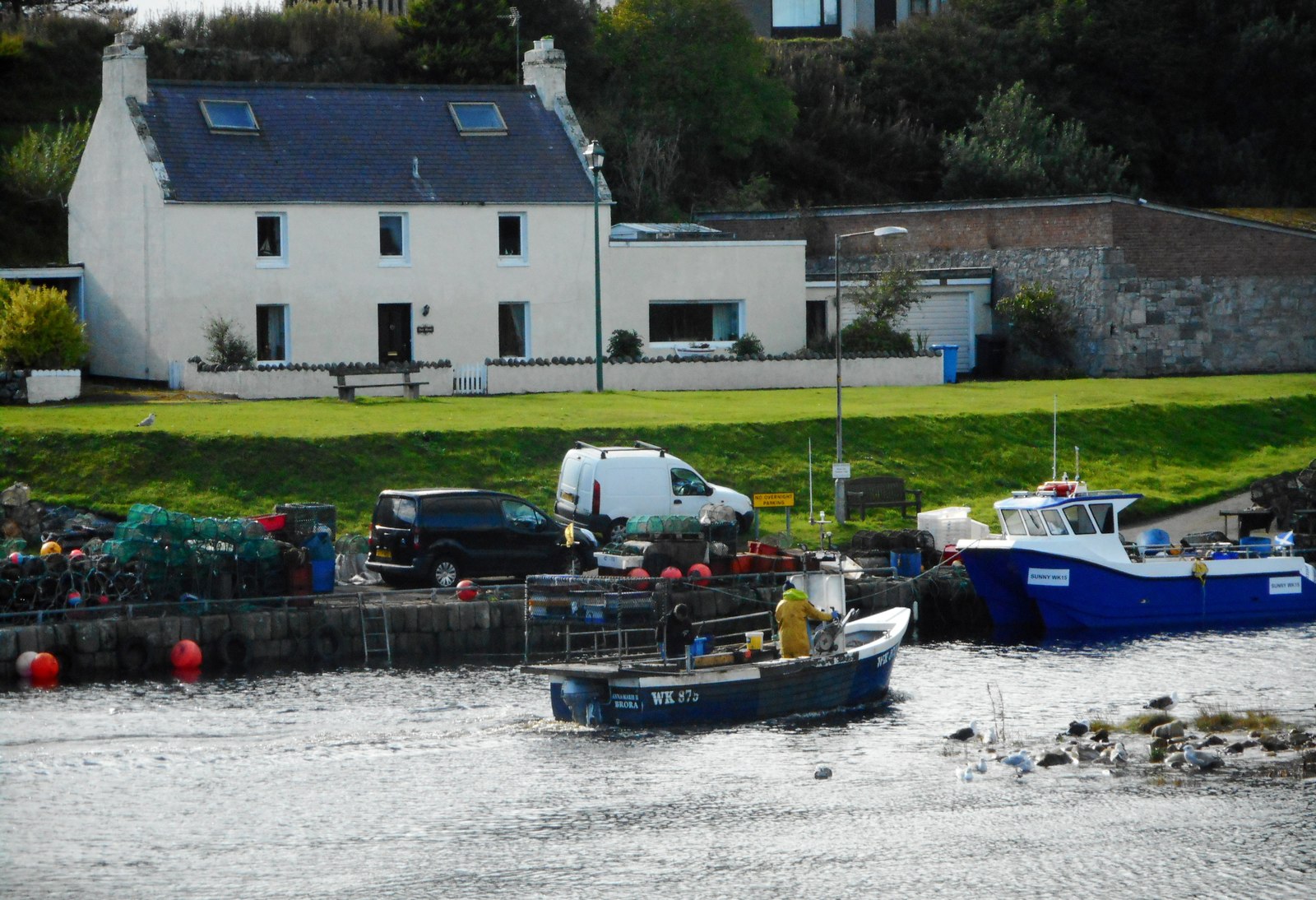 Boats at Brora harbour